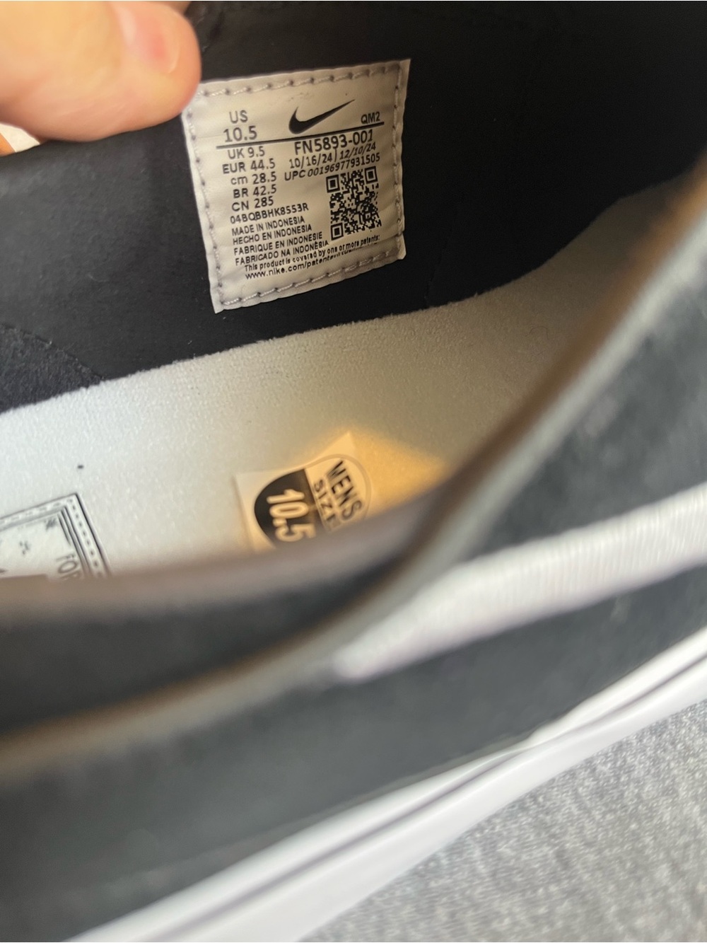 Nike SB Zoom Janoski+ Slip Black White Men's Shoe Size 10.5 FN5893 001 - Picture 10 of 12